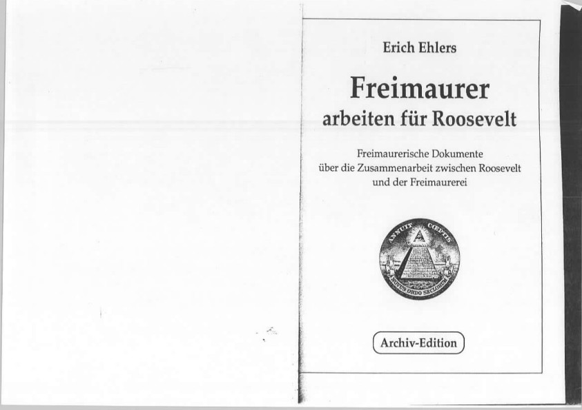 Freimaurer arbeiteten für Roosevelt (1943-1993, 37 Doppels., Scan)