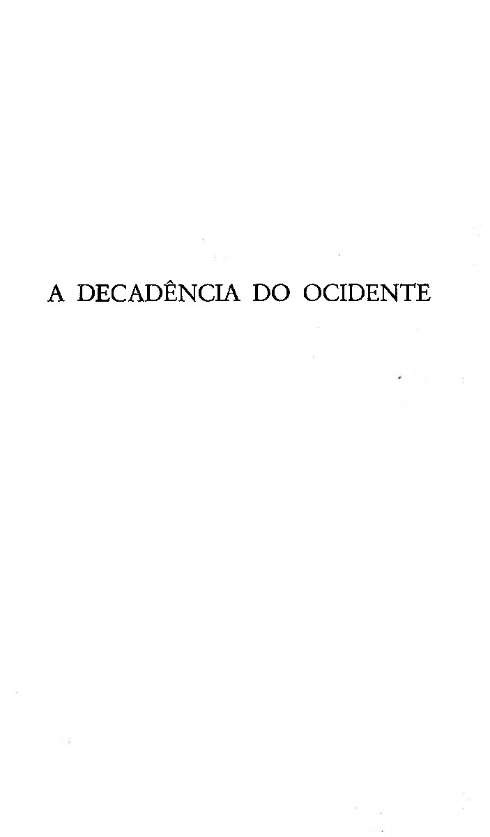 A Decadência do Ocidente