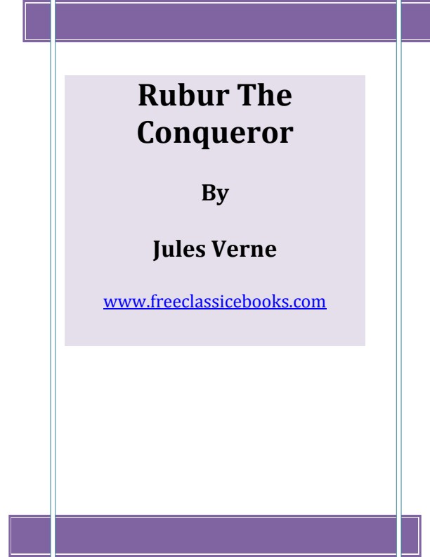 Jules Verne Rubur The Conqueror