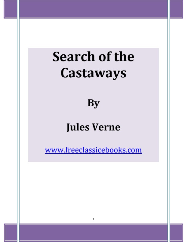 Jules Verne Search of the Castaways