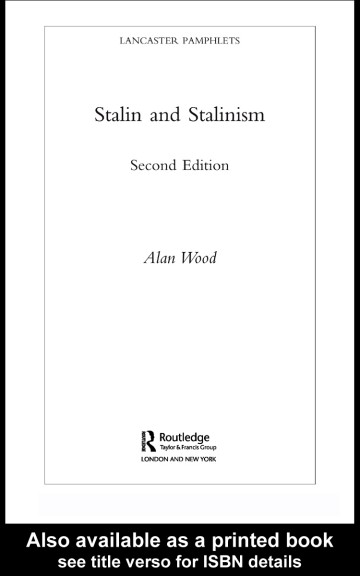 Routledge - Stalin And Stalinism - Jan 2005