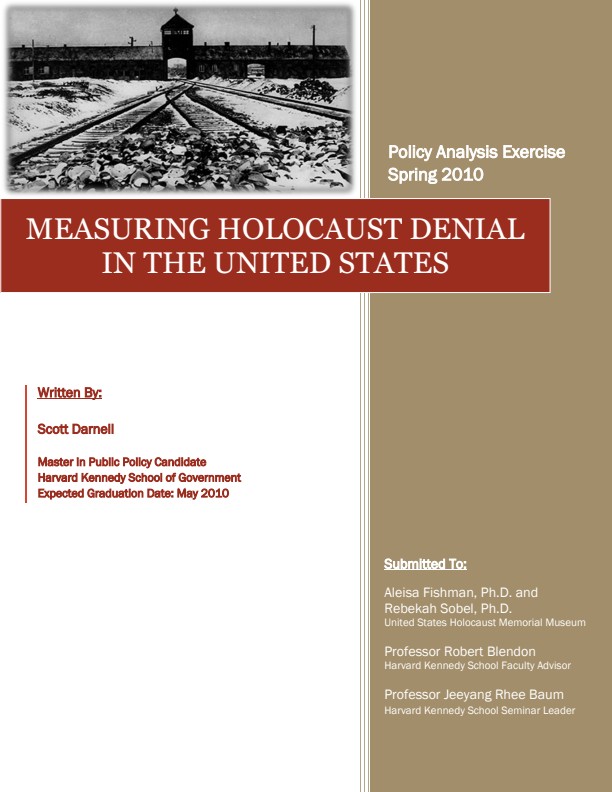 Darnell, Scott; Measuring Holocaust Denial In The United States