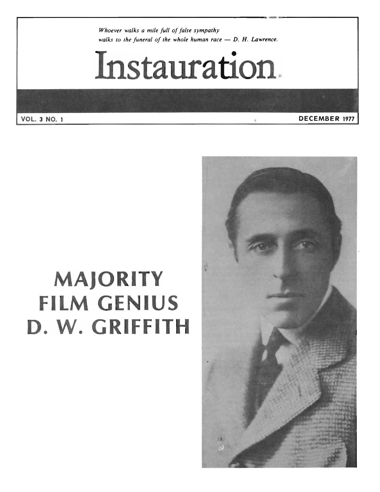 Instauration-1977-12-December-Vol3-No1