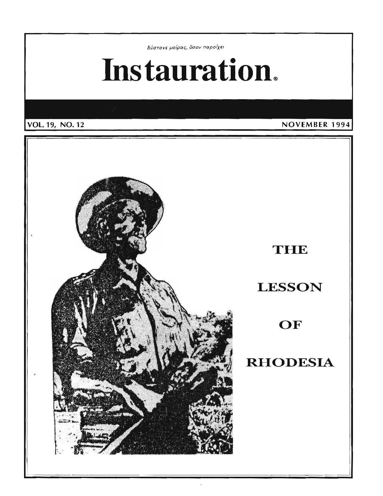 Instauration-1994-November-Vol19-No12