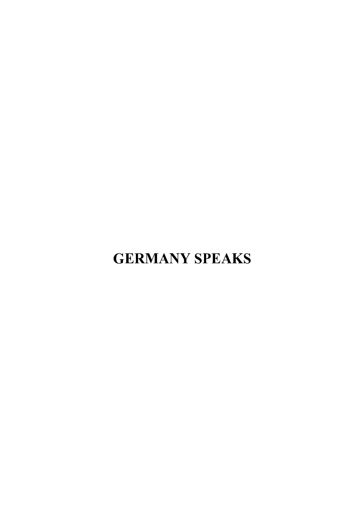 NSDAP; Germany Speaks