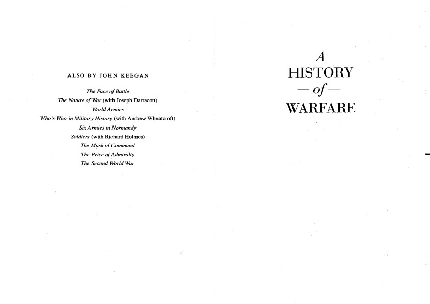 John Keegan - A History of Warfare