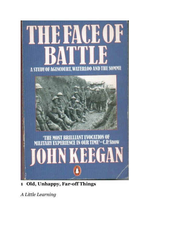 John Keegan - The Face of Battle