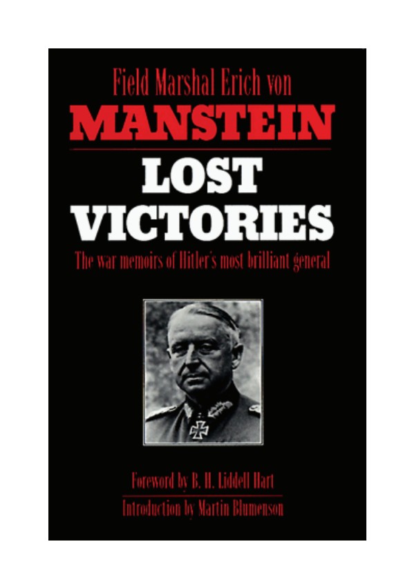 Microsoft Word - Enrich Von Manstein - LOST VICTORIES.doc