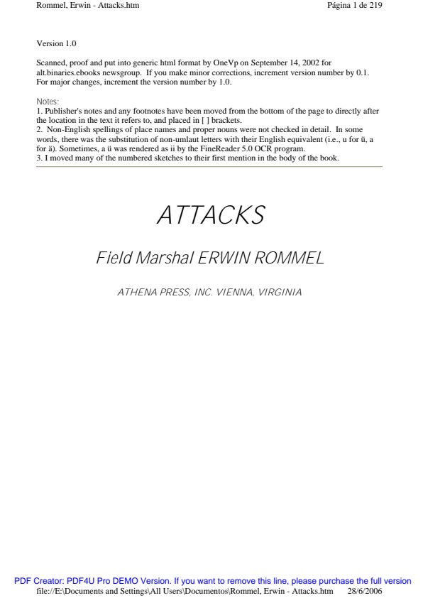 Rommel, Erwin; Attacks