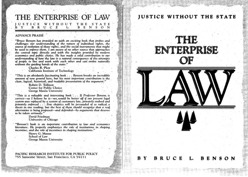 Bruce L. Benson - The Enterprise of Law_ Justice Without the State