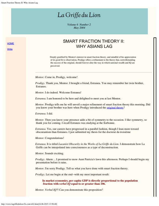 Smart Fraction Theory II: Why Asians Lag