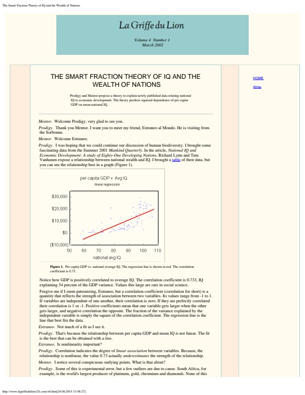 The Smart Fraction Theory of IQ and the Wealth of Nations