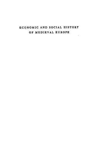 Henri Pirenne - Economic and Social History of Medieval Europe56)