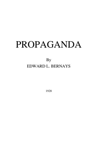 Edward Bernays-Propaganda