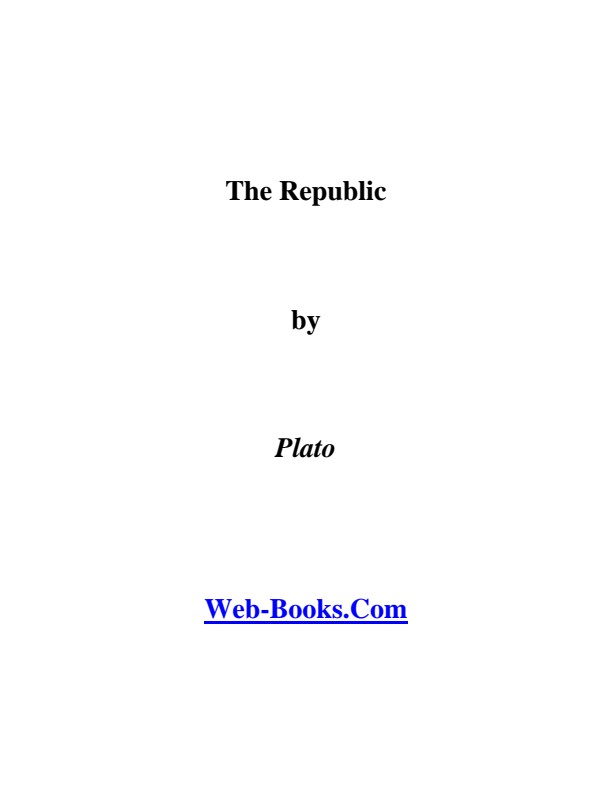 Plato; The Republic