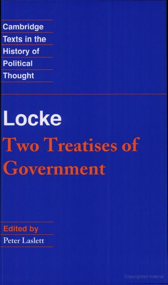 Two treatises of government