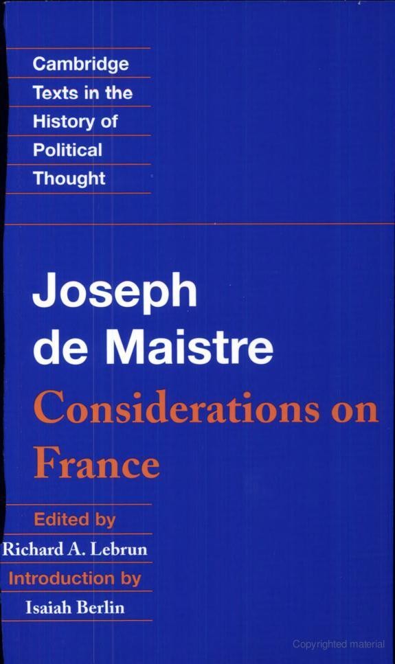 Considerations on France