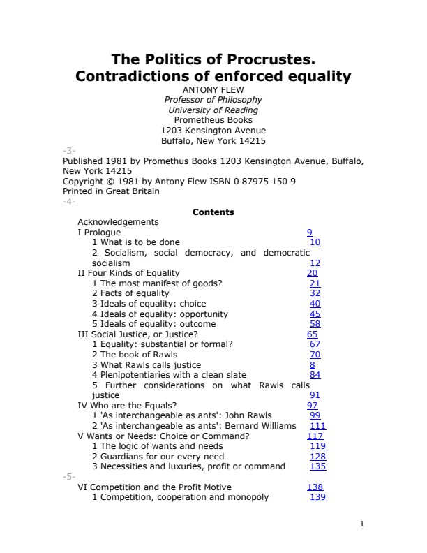 Antony Flew-The Politics of Procrustes_ Contradictions of Enforced Equality