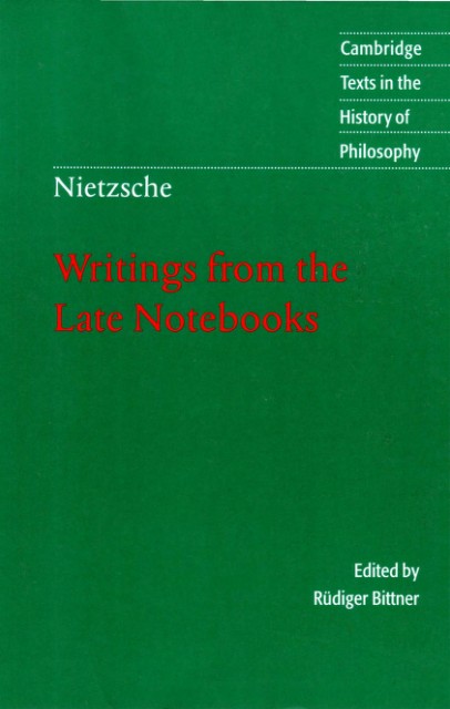 Writings from the Late Notebooks