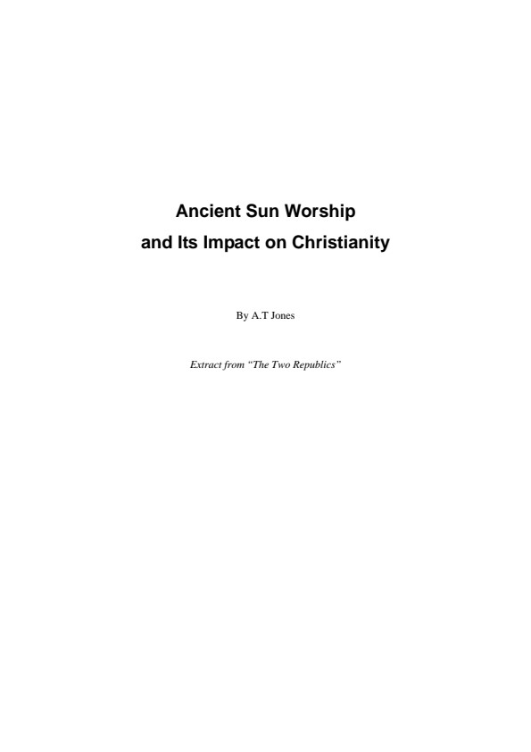 Ancient Sun Worship